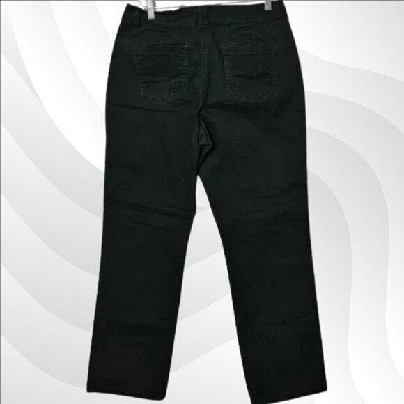 2/$20 Lee Black Classic Fit Straight Leg Jeans Size 12 Medium - Picture 2 of 5